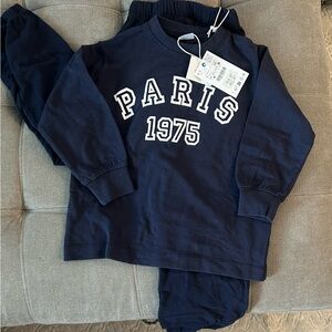Navy blue sweater set
